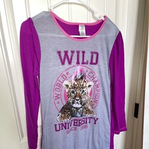 Girls cheetah pajamas